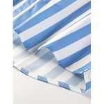 Men's Shirt Top, Vertical Striped Lapel Short Sleeves Closure Summer Male Casual Button Up Shirt For Daily Vacation Resorts Beach Shirts For Men