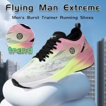 Mens Running Shoes Walking Tennis Shoes for Athletic Workout Gym Casual Non Slip Training Sneakers Breathable Knit Upper Indoor Outdoor