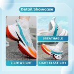 Mens Running Shoes Walking Tennis Shoes for Athletic Workout Gym Casual Non Slip Training Sneakers Breathable Knit Upper Indoor Outdoor