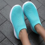 Womens Walking Shoes Mesh Casual Fashion Slip-on Lightweight Breathable Sock Shoes Non-Slip Hiking Shoes