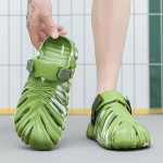 Monstera Slippers, Variegated Monstera Shoes, Non-Slip Soft Lightweight Bathroom Slides Unisex