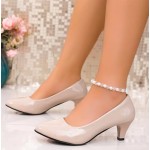 Women's Low Kitten Heel Pumps Round Toe Comfortable Dress Shoes Wedding Party Work Office Dressy Pumps Shoes