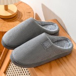 Unisex Mens Womens Memory Foam Scuff Slippers Casual Slip On Warm House Shoes Indoor/Outdoor Sandal Slippers With Rubber Sole