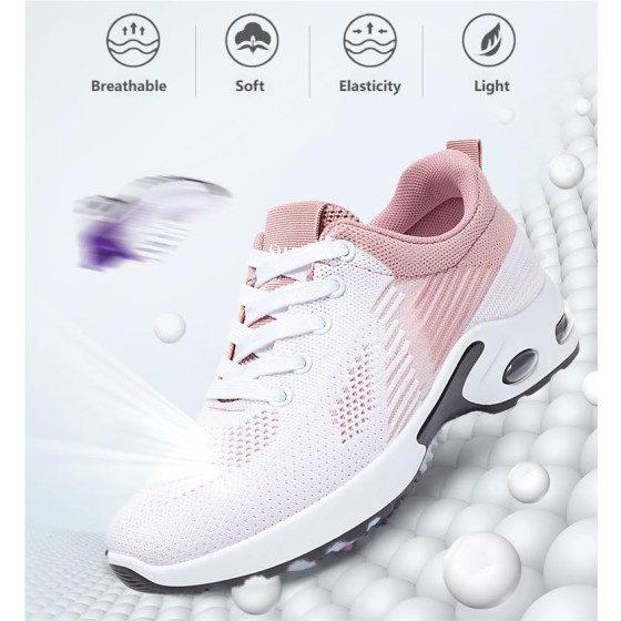Womens Orthopedic Bowling Shoes, Bowling Shoes Women Breathable Lightweight Mesh Cushion Walking Comfortable Sneakers